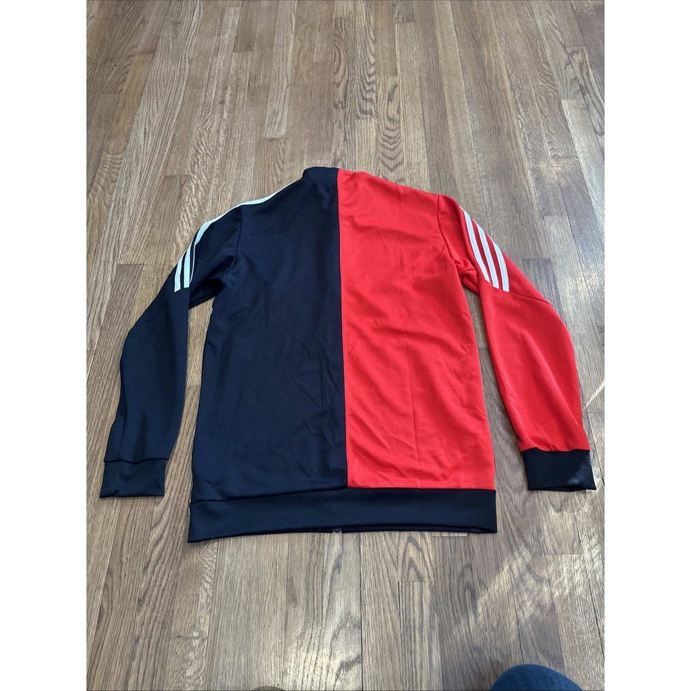 Adidas Jacket Mens Red Black Messi Aeroready Track Full Zip Balon Te Adro-Large - Picture 3 of 11